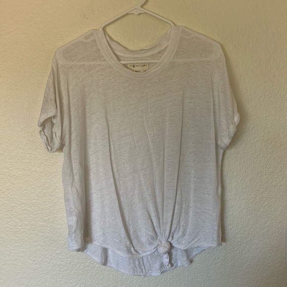 Lou & Grey white linen top small - Picture 1 of 4